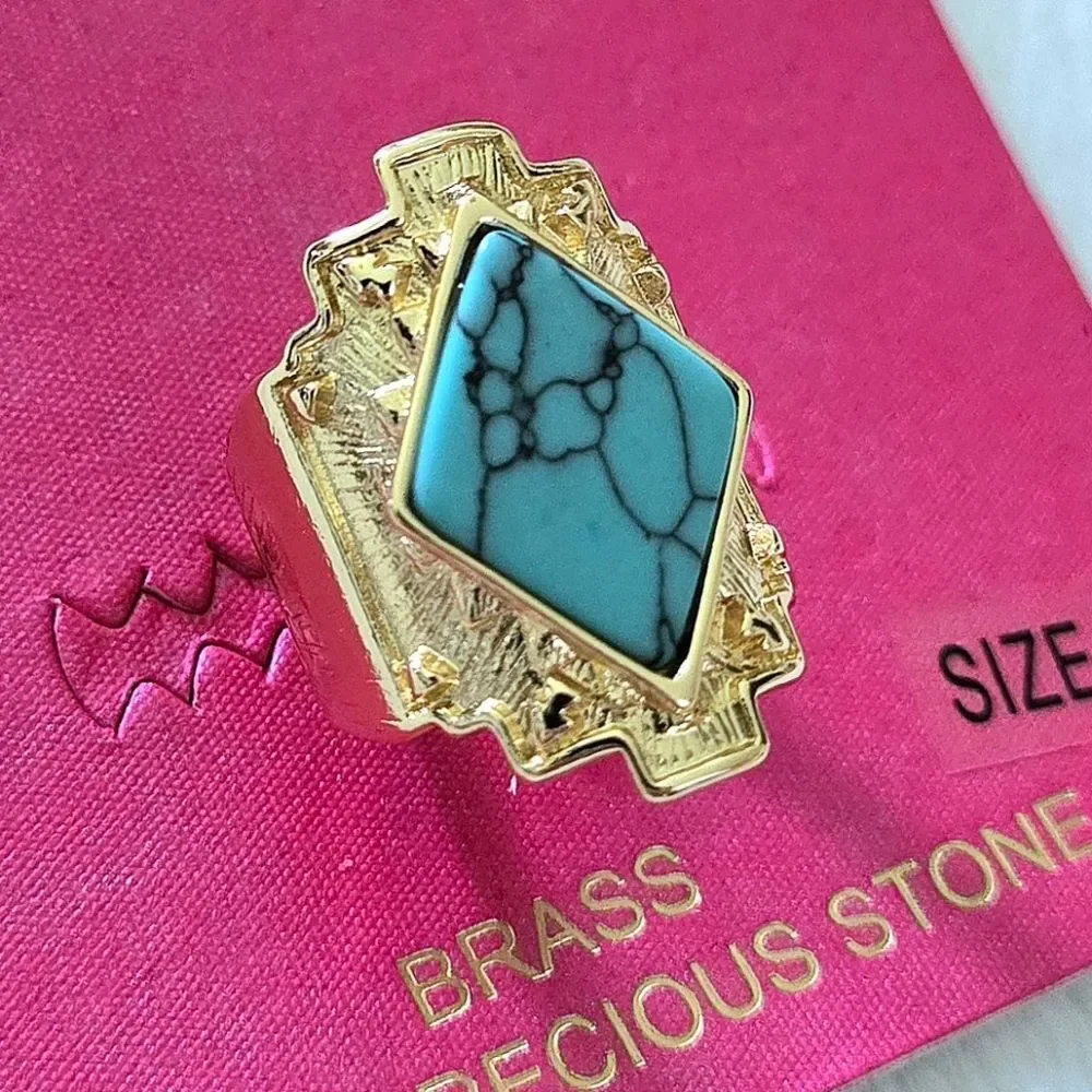 Persimmon Turquoise🩵 Statement Ring💍 - NWT